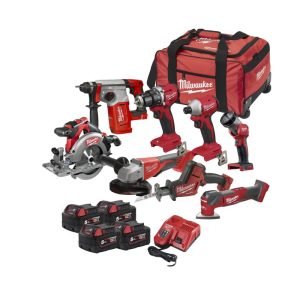 MILWAUKEE Pack 8 outils 18V 4x5Ah M18 BLPP8C-504 - 4933498562