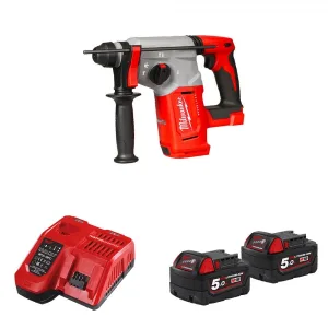 Perforateur M18 BLH-0 + 2 batteries 18V 5 Ah + 1 chargeur M12-18FC MILWAUKEE