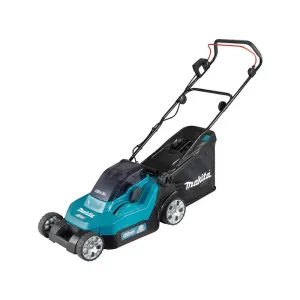 Tondeuse 36V (2x18V) 38cm + 2 batteries 4 Ah + chargeur double en boite carton - MAKITA - DLM382CM2