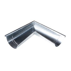 Angle extérieur gouttière demi-rond Acier Galvanisé – Gris – LPP